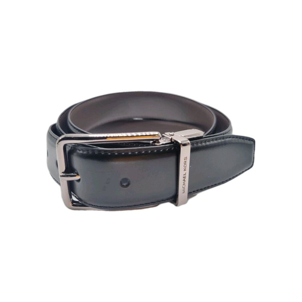 Michael Kors Men's Reversible Leather 2in1 Black/Brown Custom Sizing
